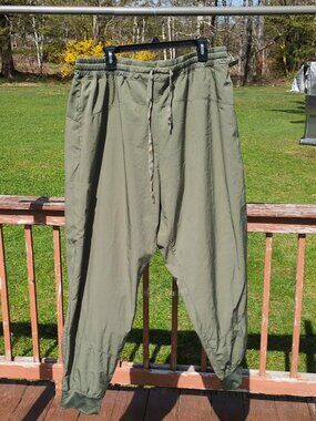 Natural Uniforms Olive Green Pants Sz 3X Drawstring Jogger Style Modern Fit Cool